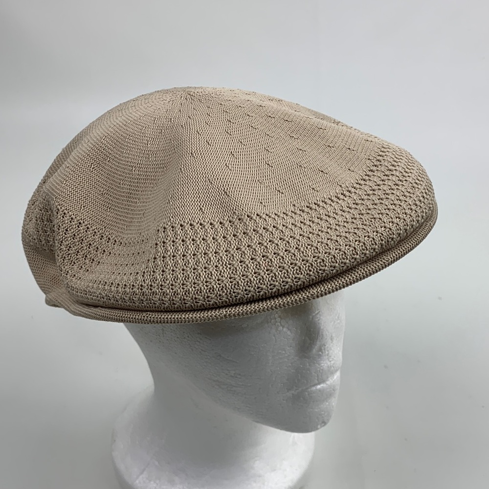 Kangol Men's Tan beige Flat Cap paperboy Hat Size Large NEW NWT